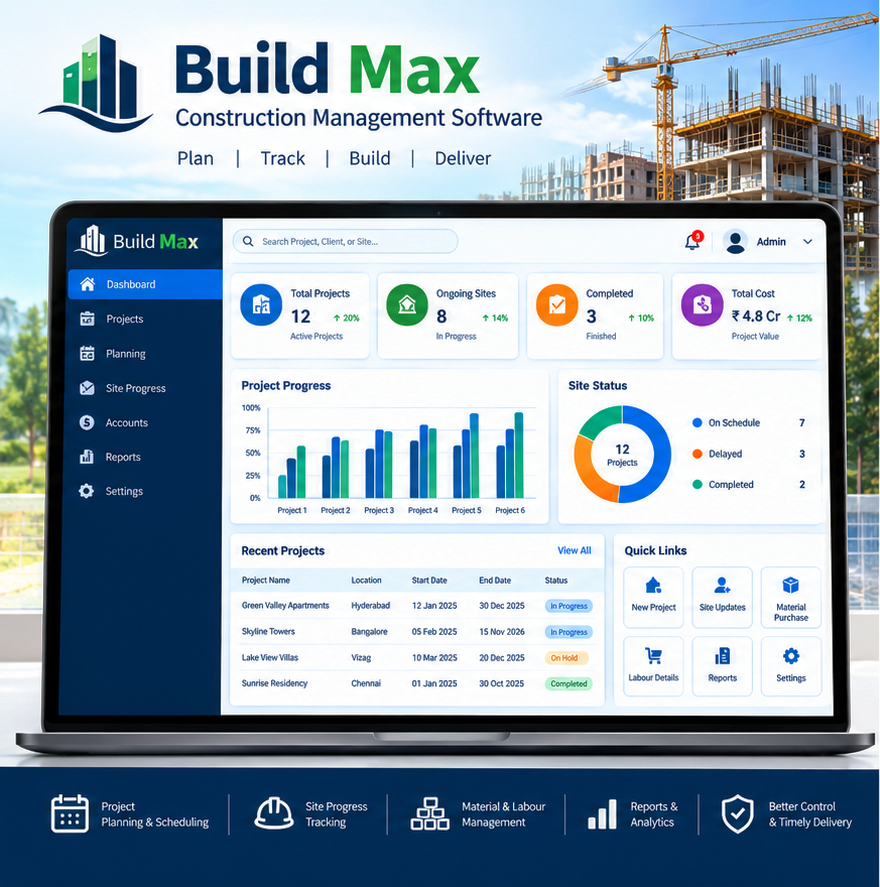 BuildMax Construction Management SaaS